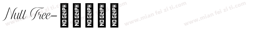 Null Free字体转换